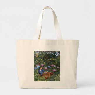 Denk aan de Earth Bag Grote Tote Bag