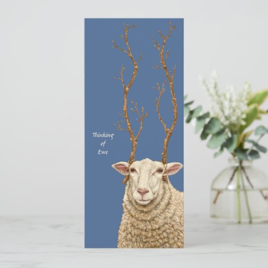 Denk aan de Ewe Card Aankondiging (Staand voorkant)