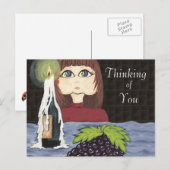 Denk aan de 'Focus Candle Work Cutie' Briefkaart (Voorkant / Achterkant)