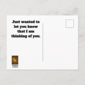 Denk aan de foto van uw Oranje, donkere cactus. Briefkaart (Achterkant)