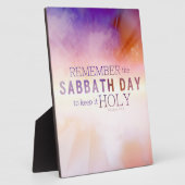 Denk aan de geboden van Sabbat Day 10 Fotoplaat (Zijkant)