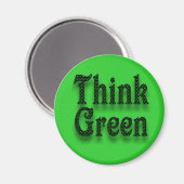 Denk aan de groene magneet (Voorkant / Achterkant)