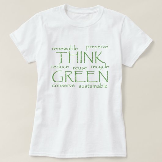 Denk aan de groene woorden van Buzz T-Shirt (Design voorkant)