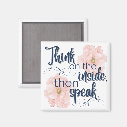 Denk aan de Inside grappig Magneet (Voorkant / Achterkant)