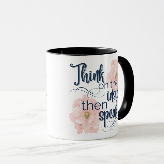 Denk aan de Inside grappige mok (Voorkant rechts)