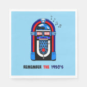 Denk aan de jaren 50, jukebox, servet (Voorkant)