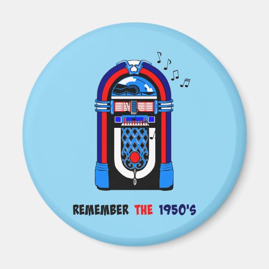 Denk aan de jaren '50 magneet (Voorkant)