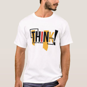 Denk aan de kant van de doos witte T-Shirt