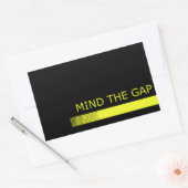 Denk aan de kloof rechthoekige sticker (Envelop)