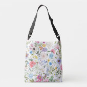 Denk aan de lente Mooie Floral Crossbody Tas (Achterkant)