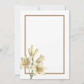 Denk aan de Lilies Bereavement Dank je wel Kaart (Achterkant)