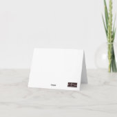 Denk aan de minimalistische Waterverf vlinder Notitiekaartje (Achterkant)