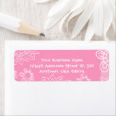 Denk aan de Mode van het roze Tattoo Henna Flower Etiket (Insitu)