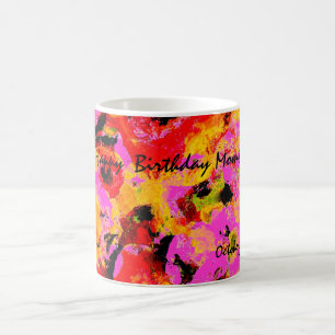 Denk aan de Mok met roze koffie