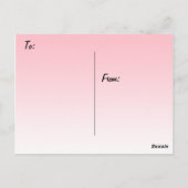 Denk aan de paarse bloemen van Clematis Briefkaart (Achterkant)