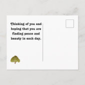 Denk aan de promotie van je witte foto's briefkaart (Achterkant)