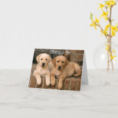 Denk aan de Puppy-kaart van uw Labrador Retriever Kaart (Gele Bloem)