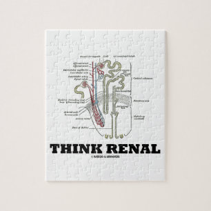 Denk aan de Renale (Nephron Anatomy Illustration) Legpuzzel