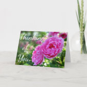 Denk aan de roze rozenrozenKaart Kaart (Voorkant)