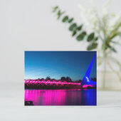 Denk aan de roze Sundial Bridge Briefkaart (Staand voorkant)