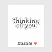 Denk aan de schattige Sticker van het Liefde gezeg (Vel)