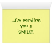 Denk aan de Sjabloon van je vliegende glimlach (Binenzijde Horizontaal (Onderkant))