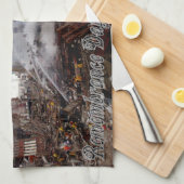 Denk aan de slachtoffers - 11 september 2001 theedoek (Quarter Fold)