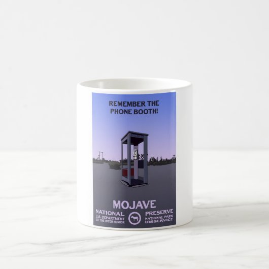 Denk aan de telefooncel! - Mojave National Preser Koffiemok (Center)