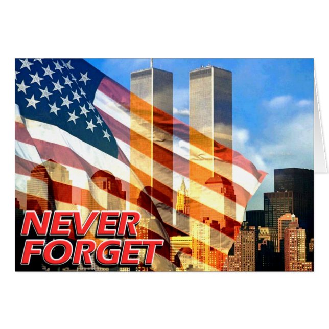 Denk aan de terroristische aanslagen van 11 septem (Voorkant Horizontaal)