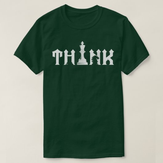 Denk aan de teruggave van schaakstukken t-shirt (Design voorkant)