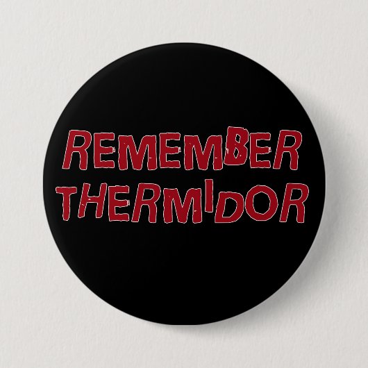 Denk aan de thermidor ronde button 7,6 cm (Voorkant)