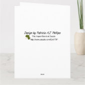 Denk aan de tortoiseshel vlinder van Milbert. Kaart (Achterkant)