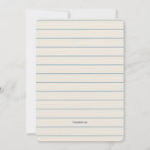 Denk aan de uitnodiging voor het dineren van de Se (Achterkant)