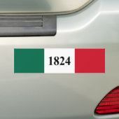 Denk aan de vlag van de staat Alamo Texas Bumpersticker (Op auto)