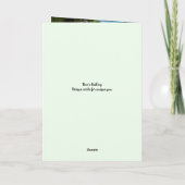 DENK AAN DE VRIENDSCHAP KAART (Achterkant)