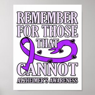 Denk Aan Degenen Die Niet Heimerheimer's Waarschuw Poster