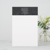 Denk aan deze Christelijke Bijbelschets van Dingen Briefpapier (Staand voorkant)