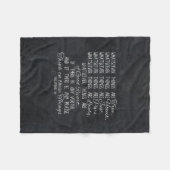 Denk aan deze Christelijke Bijbelschets van Dingen Fleece Deken (Voorkant (Horizontaal))