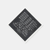 Denk aan deze Christelijke Bijbelschets van Dingen Servetten (Hoek)