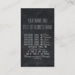 Denk aan deze Christelijke Bijbelschets van Dingen Visitekaartje