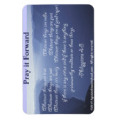 Denk aan deze dingen Bijbel Quote Magneet (Verticaal)