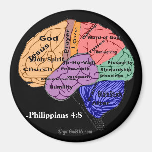 Denk aan deze dingen gotGod316.com Schrift Magneet