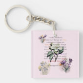 Denk aan deze dingen in de Schrift Sleutelhanger (voorkant)