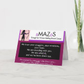 Denk aan deze dingen kaart (Achterkant)