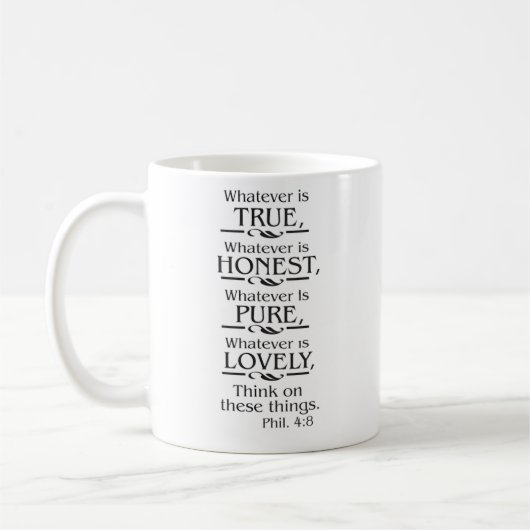 Denk aan deze dingen koffiemok (Links)