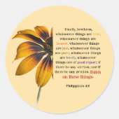 Denk aan deze dingen ronde sticker (Voorkant)