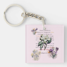 Denk aan deze dingen Schriftuur Sleutelhanger