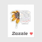 Denk aan deze dingen sticker (Vel)