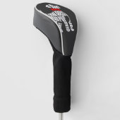 Denk aan DODE Puppies Wit Golfheadcover (Schuin)