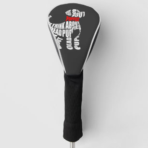 Denk aan DODE Puppies Wit Golfheadcover